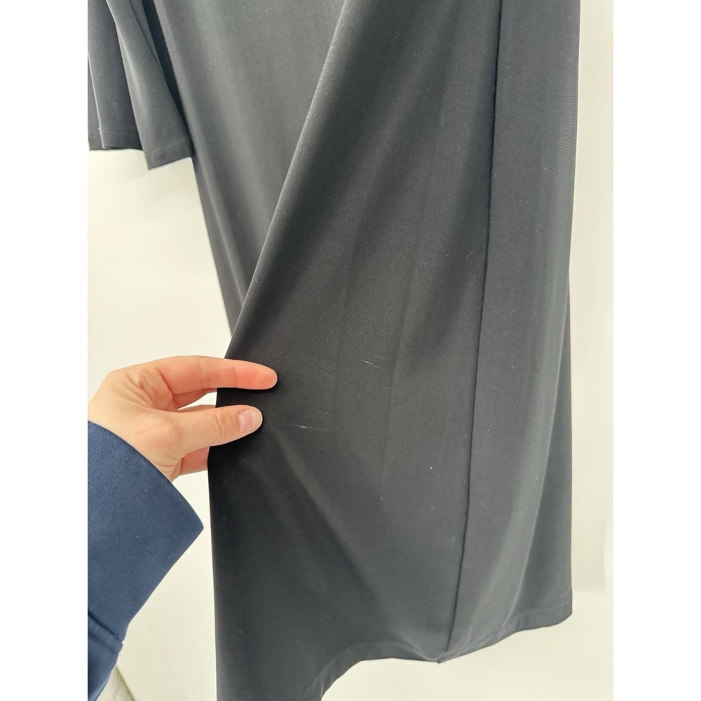Black Tommy Hilfiger Dress Bell Sleeve Capsule Minimalist‎ Clean Girl Party - Picture 6 of 9